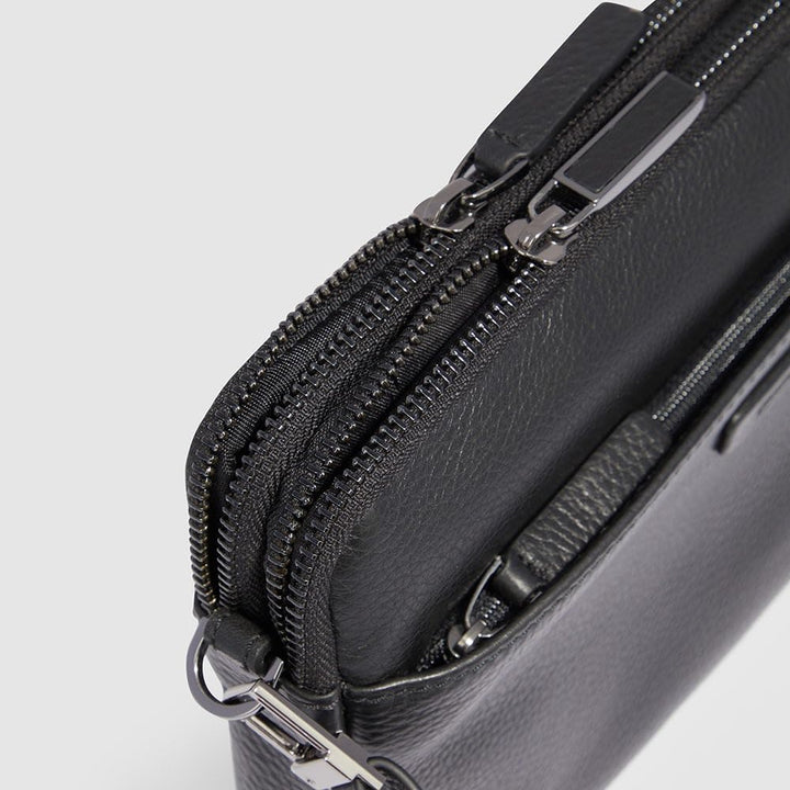 PIQUADRO POCHETTE X SCHWARZ AC6156MOSR/N modus restyling Kupplung Fronttasche Leder SCHWARZ ND Wahl=