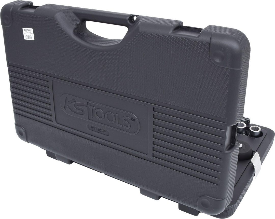 KS Tools 911.0722 3/4 Zoll 12-Kant Steckschlüssel Satz | inklusive Umschaltknarre, 24-Zahn | matt sa