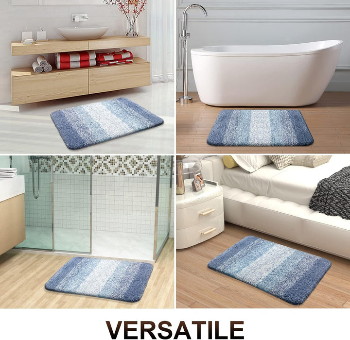 Homaxy Weich Badezimmerteppich 40x120 cm, rutschfest waschbar Badematte Flauschige Hochflor Badteppi