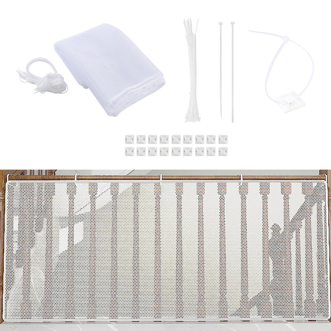 3 Meter Treppenschutznetz Kinder, Balkonschutz Netz, Treppengeländer Verkleidung, Fallschutz Safety