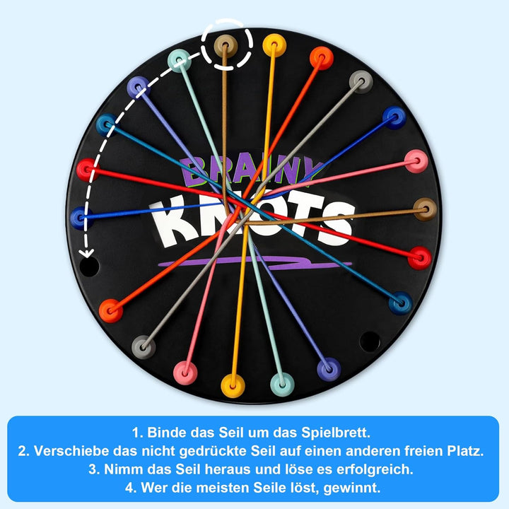 Brainy Knots Spiel Rope Herausforderungs Rätsel Knobelspiele mit Seil Logik Strategiespiel Logik Spi