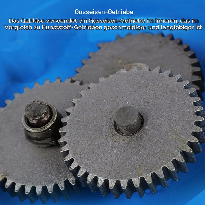 Fockety BBQ-Ventilator-Luftgebläse, Tragbarer Handkurbel-BBQ-Ventilator, Erhöht die Feuerkraft, Schn