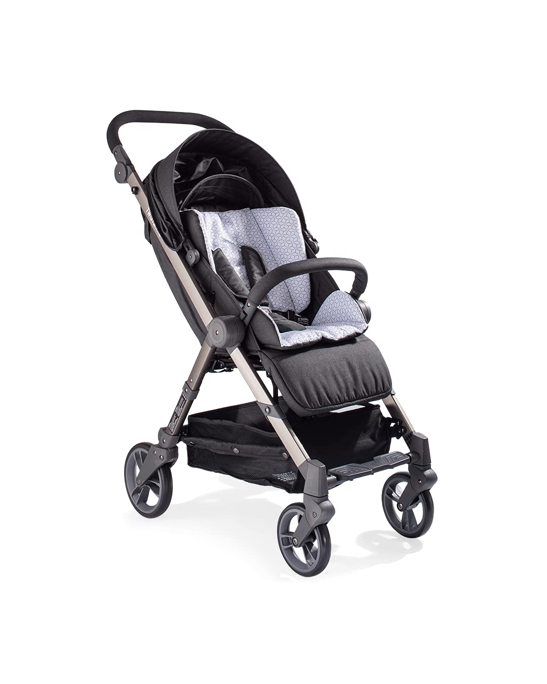 TWISTSHAKE Sitzauflage und Fusssack Set für Tour Kinderwagen, Schwarz Sitzauflage und Fusssack Schwa