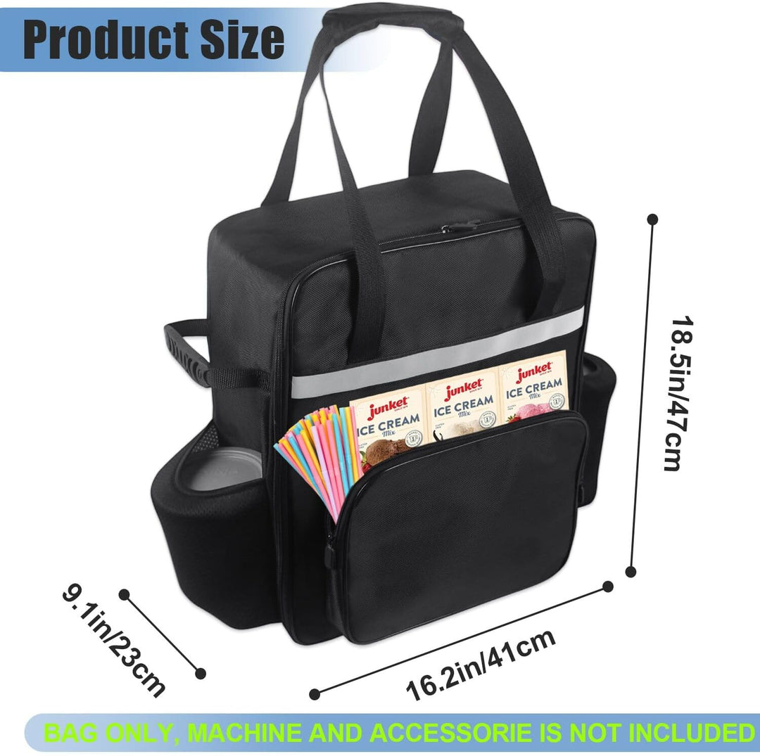 AF-WAN Tragetasche für CREAMi Eismaschinen–Transporttasche mit Griffen, Frontfach & Mesh-Seitentasch