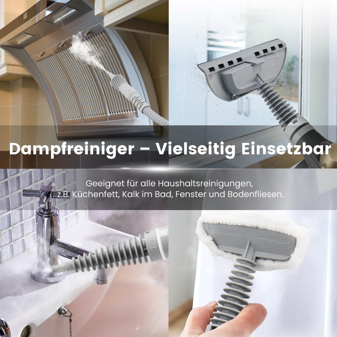 Handdampfreiniger Dampfreiniger Handgerät Steam Cleaner Für Alles 1050W 3,5bar Starker Dampfdruck 35