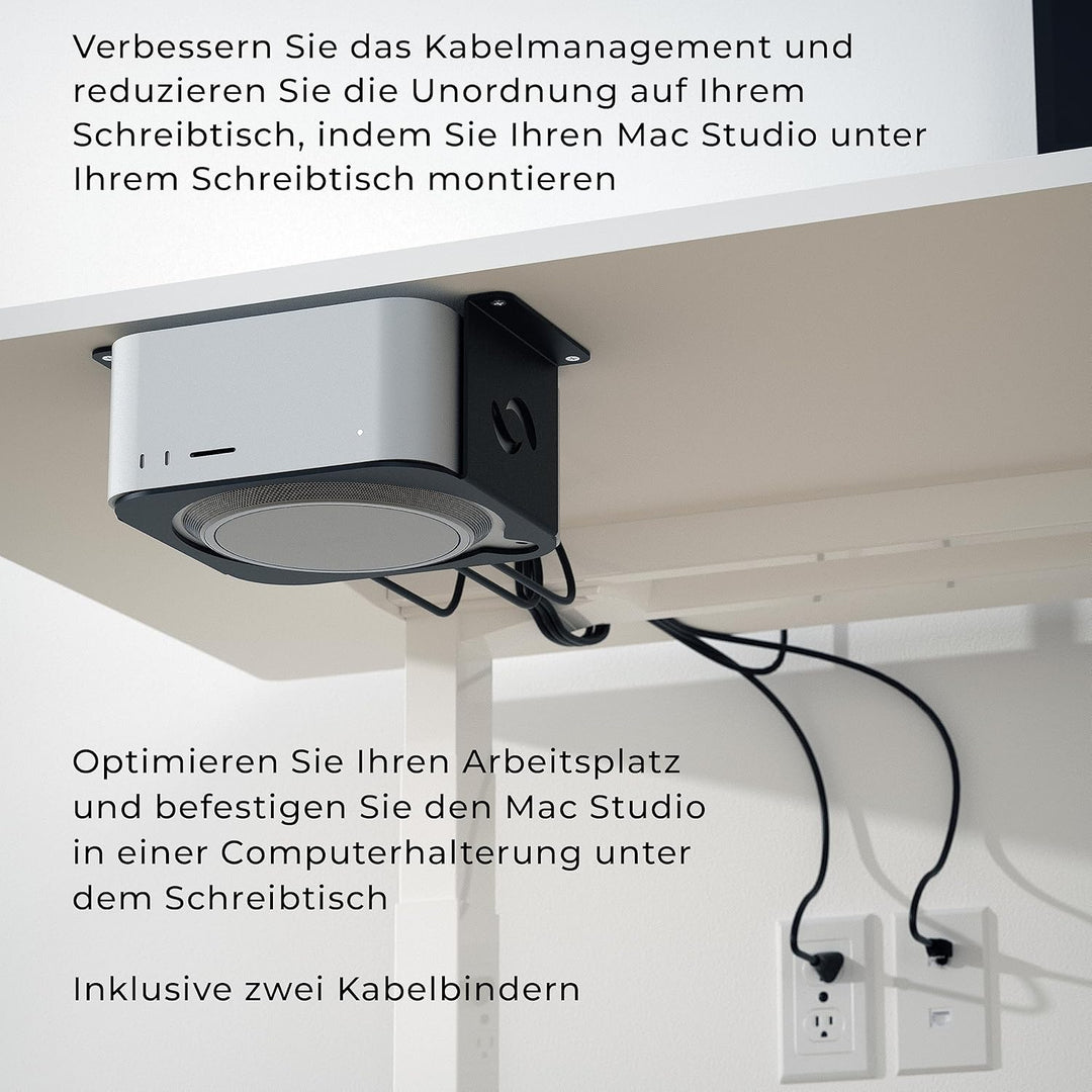 HumanCentric Untertischhalterung kompatibel mit Mac Studio Mount sichern oder verstecken Sie Ihr Mac