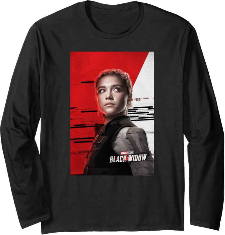 Marvel Black Widow Yelena Belova Teaser Movie Poster Langarmshirt