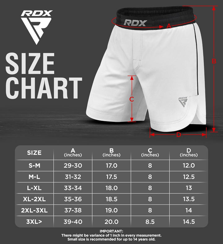 RDX MMA Shorts Sporthose Herren Kurz, Kampfsport Boxen Trainingshose Männer, Kickboxen Muay Thai Box