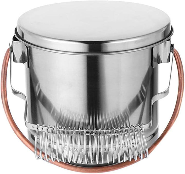 EXCEART Malerei Eimer Öl Malerei Pinsel Waschen Edelstahleimer mit Deckel Malwerkzeug Künstler Ölmal