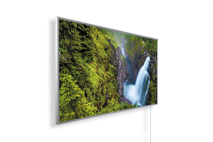 Infrarotheizung mit Bild – Bildmotive – TÜV/GS - 1200 Watt Bildheizung - Weisser Rahmen (14. Fjordla