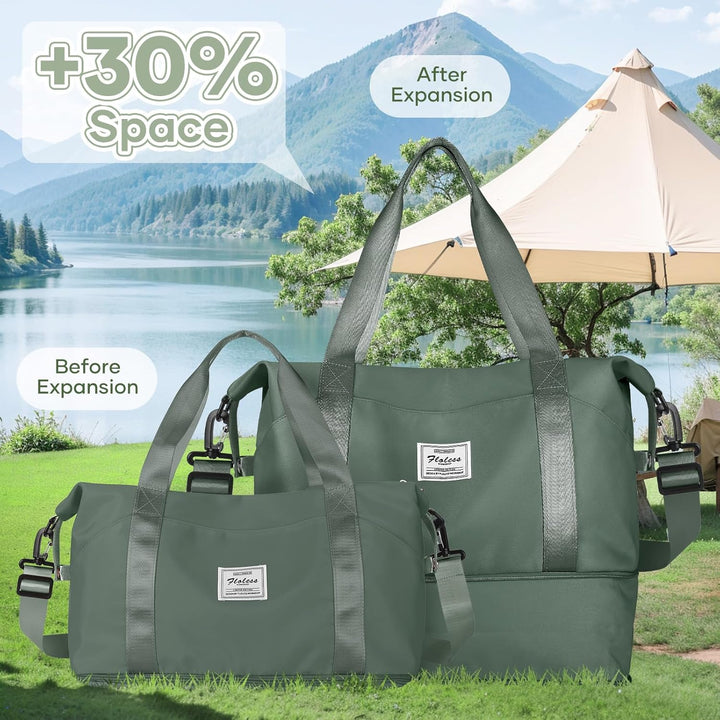 Reisetasche Damen Sporttasche 40x20x25 Ryanair Handgepäck Tasche Weekender Bag Schwimmtasche Wasserd