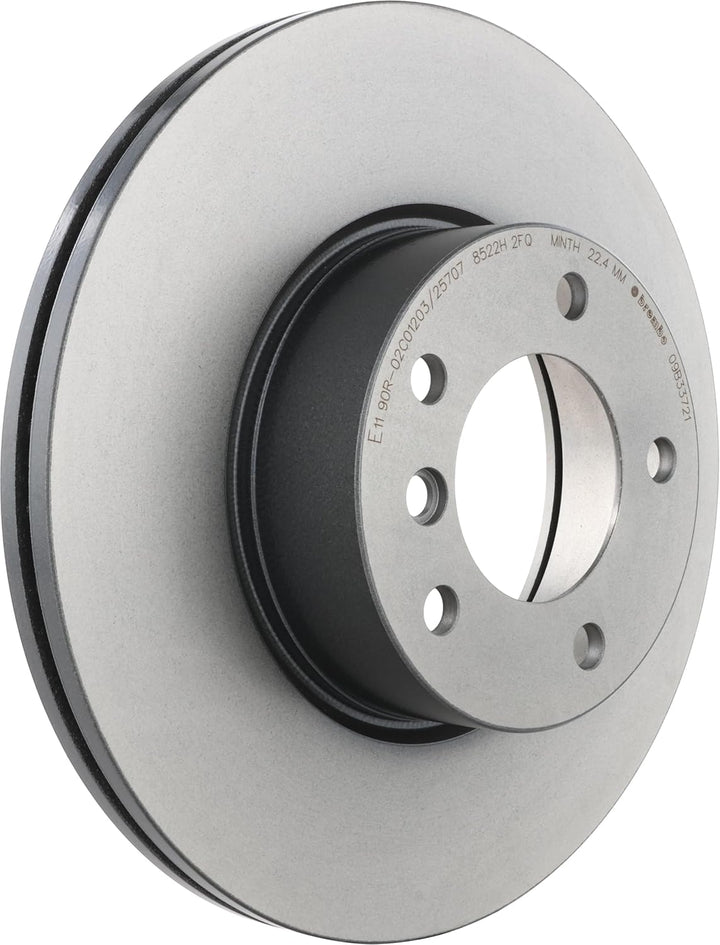 Brembo 09.B337.21 Vordere Bremsscheibe mit UV Lackierung Single, Single