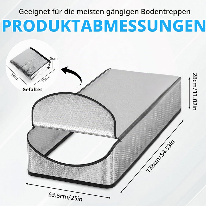 Dachbodentreppe Isolierung Dachluke Isolierung Dachbodentreppen Abdeckung mit Reissverschluss 138x63