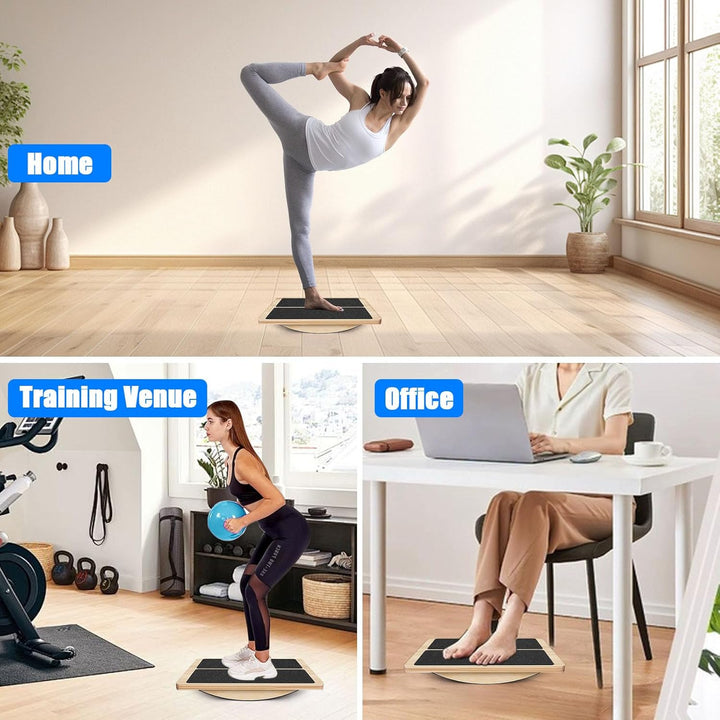 Polegas 2 in 1 Balance Board und Schrägbrett für Erwachsene, Verstellbares Wadendehner und Slant Boa