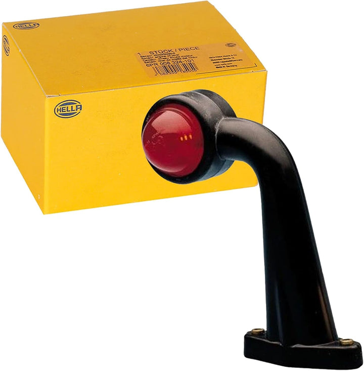 HELLA - Umrissleuchte - Halogen - 24V - Anbau - Lichtscheibenfarbe: milchweiss/rot/weiss - rechts/se