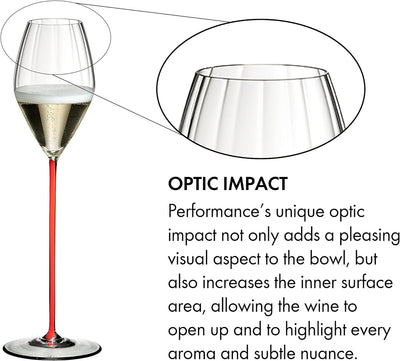 RIEDEL High Performance Champagnerglas - Rot