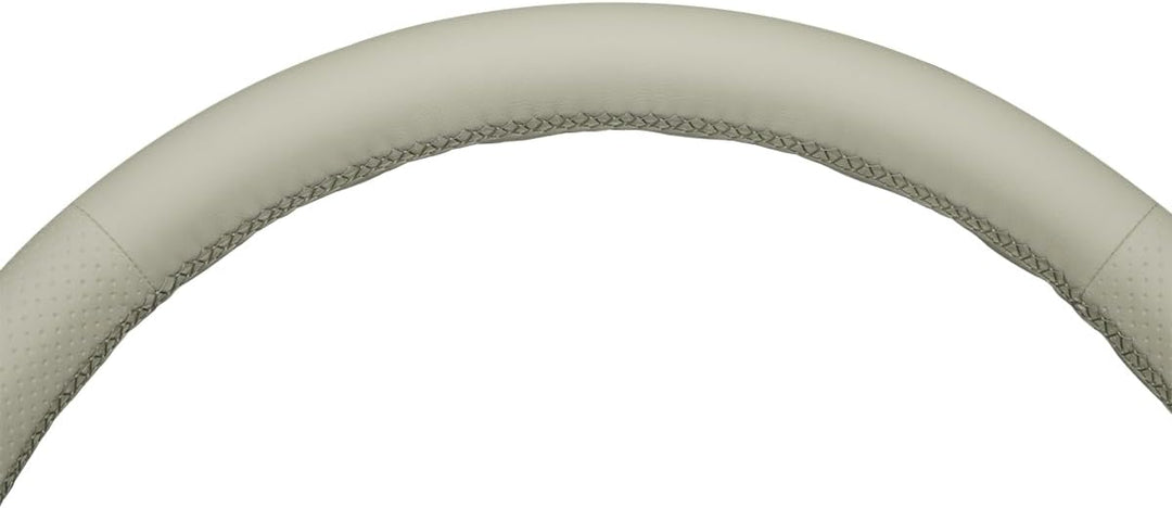 MEWANT Lenkradbezug für FIAT 500 2008-2012 DIY Hand Nähen Lenkradhülle beige microfiber leather ohne