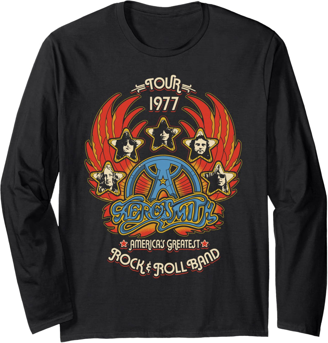 Aerosmith - Rock'n'Roll-Band Langarmshirt