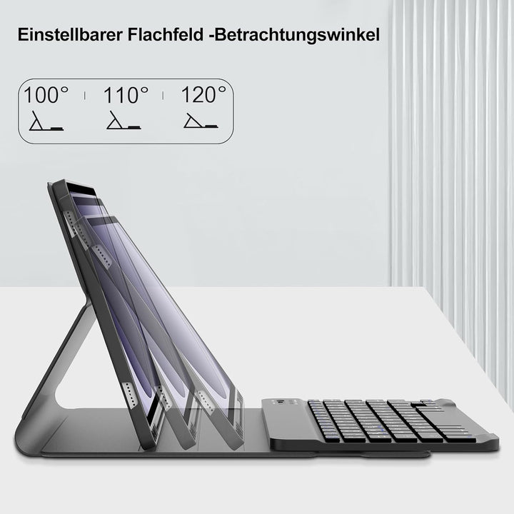 Tastatur für Samsung Galaxy Tab A9+ 11 Zoll 2023 (SM-X210/X215/X216/X218) Schwarz Schwarz, Schwarz S