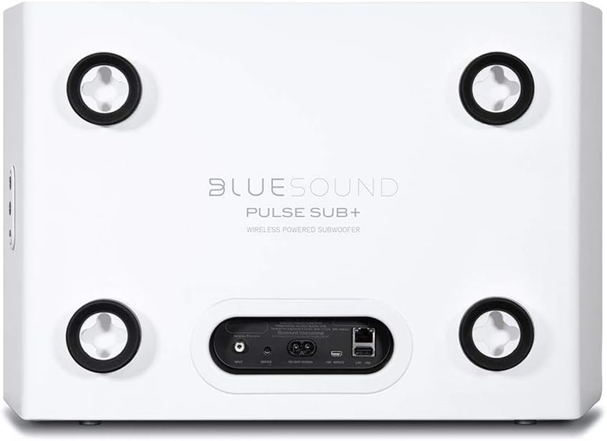 Bluesound Pulse SUB+ kabelloser Aktiv-Subwoofer - Weiss White, White