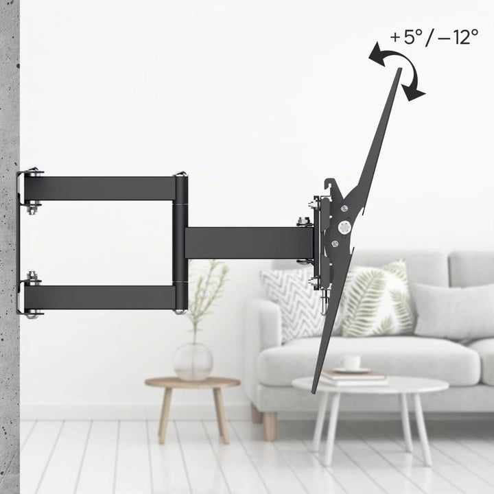 Hama TV Wandhalterung schwenkbar, neigbar, ausziehbar (TV Wandhalterung 19-48 Zoll, VESA 75x75 bis V