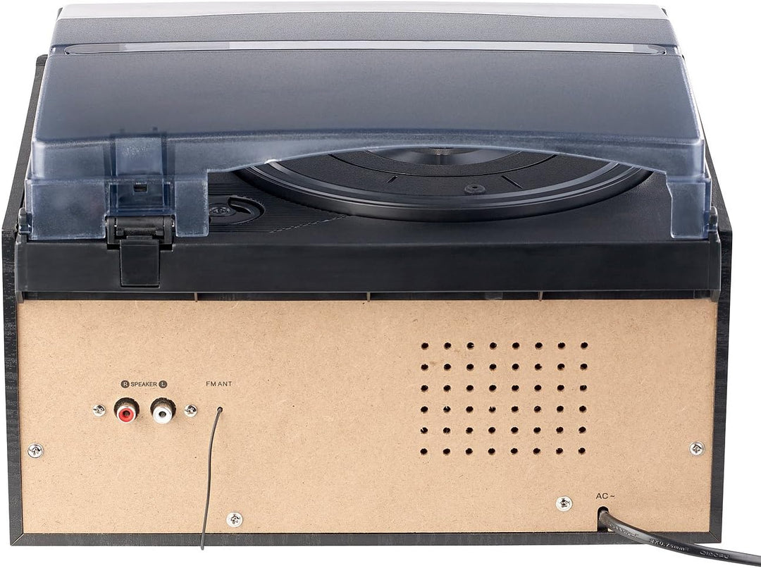 auvisio Cassette digitalisieren: 5in1-Plattenspieler mit Bluetooth und Digitalisier-Funktion, 40 Wat