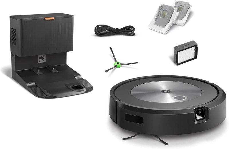 iRobot® Roomba® j7+ WLAN-fähiger Saugroboter mit automatischer Absaugstation, Kartierung und Zwei Gu