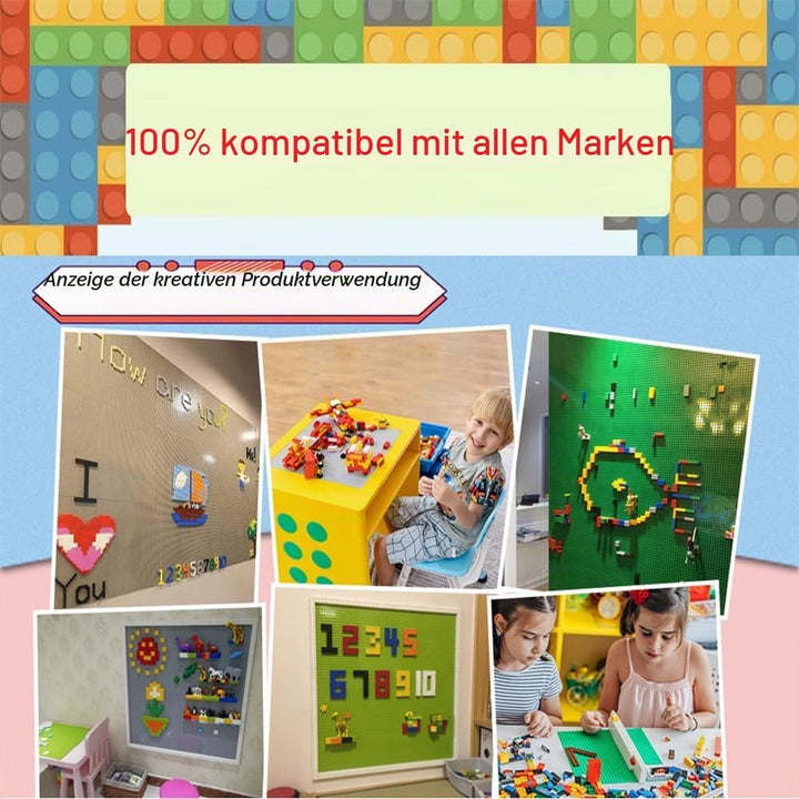8 Platten-Set Bauplatte Kompatibel mit Meisten Marken,Classic Bausteine Grundplatte,Kompatibel mit B