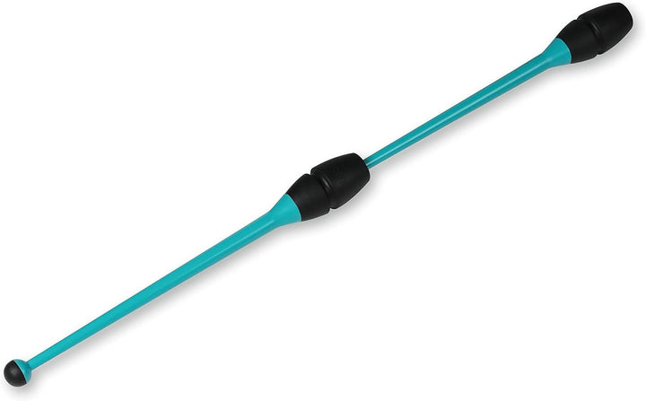 DRUNA Einsteckbare Keulen für Rhythmische Sportgymnastik Indigo 36 cm Türkis-Schwarz, Türkis-Schwarz