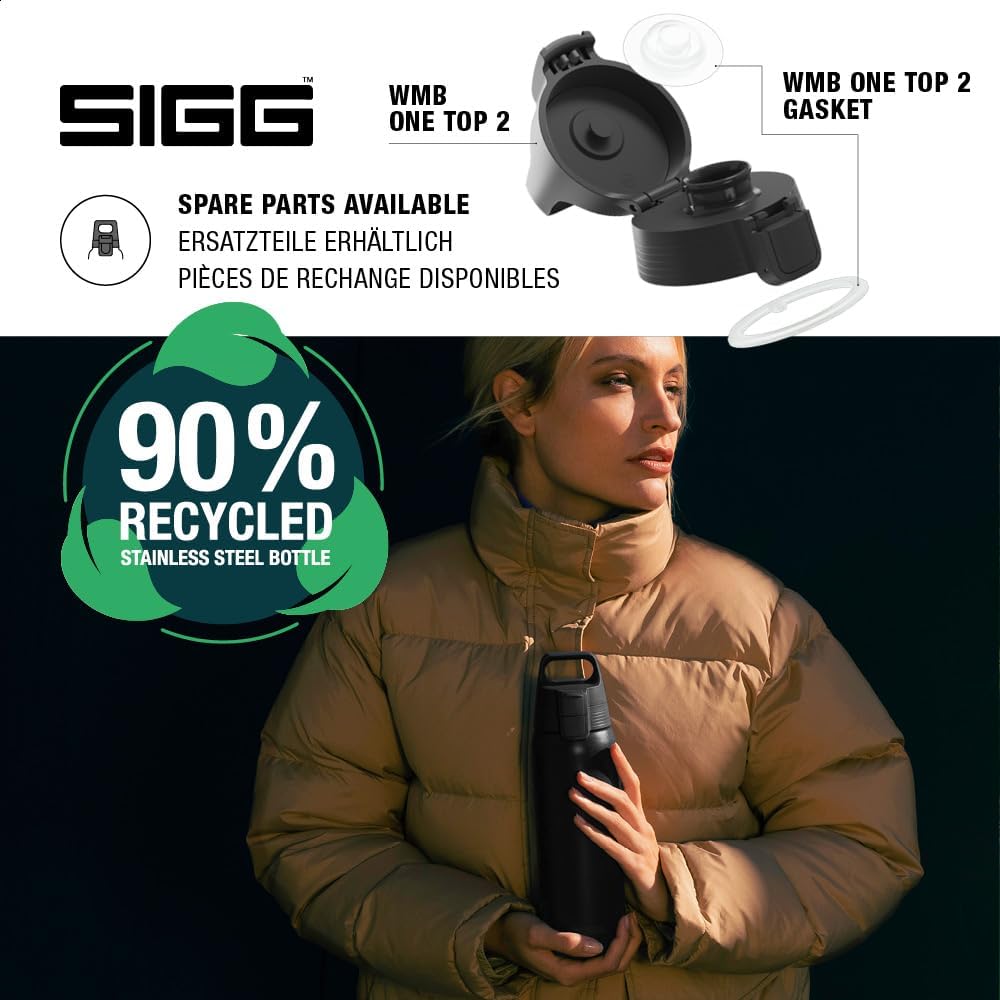 SIGG - Isolierte Trinkflasche - Thermosflasche Shield Therm One Black kohlensäurehaltige Getränke -