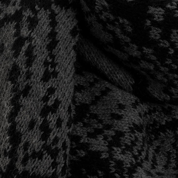 KNIT FACTORY - Lea Dreiecksschal Schwarz/Anthrazit, Schwarz/Anthrazit
