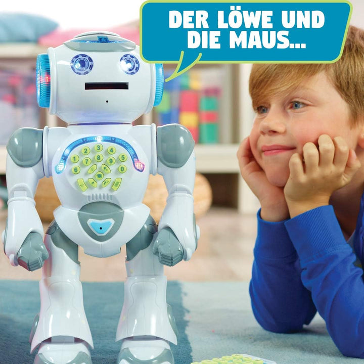 Lexibook Powerman Max, Fernbedienung Gehen Sprechender Spielzeugroboter, STEM Programmierbare, Tänze