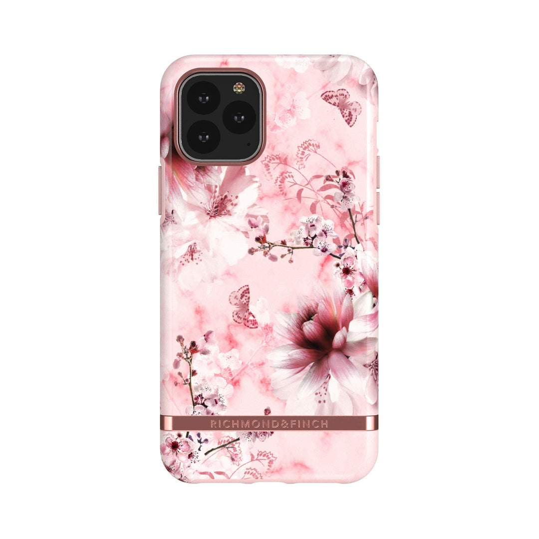 RICHMOND & FINCH Hülle Kompatibel mit iPhone 11 Pro, Roségold Blumenmarmor Gehäuse, 6.1 Zol, Komplet