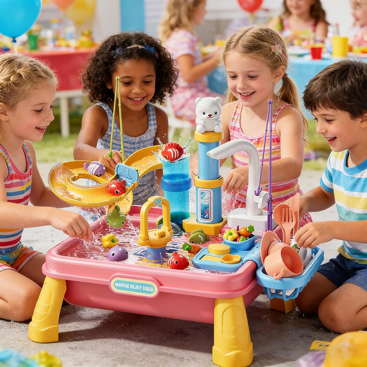 Generisch Wasser-Tisch für Draussen | Sensorischer Tisch mit Wasserpumpe - Spieltisch mit Wasser - f