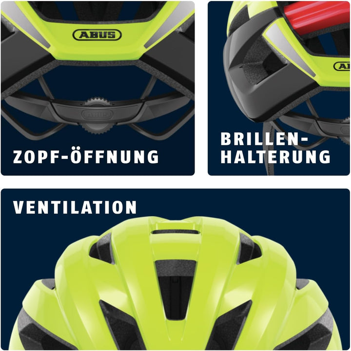 ABUS Rennradhelm StormChaser - Leichter und komfortabler Fahrradhelm für professionellen Radsport fü