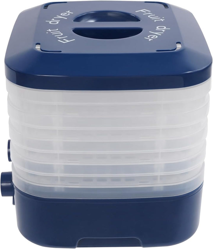 Dörrautomat Edelstahl, 160W Dörrgerät mit 5 Tabletts, 48h-Timer Dehydrator mit LED-Anzeige für Leben