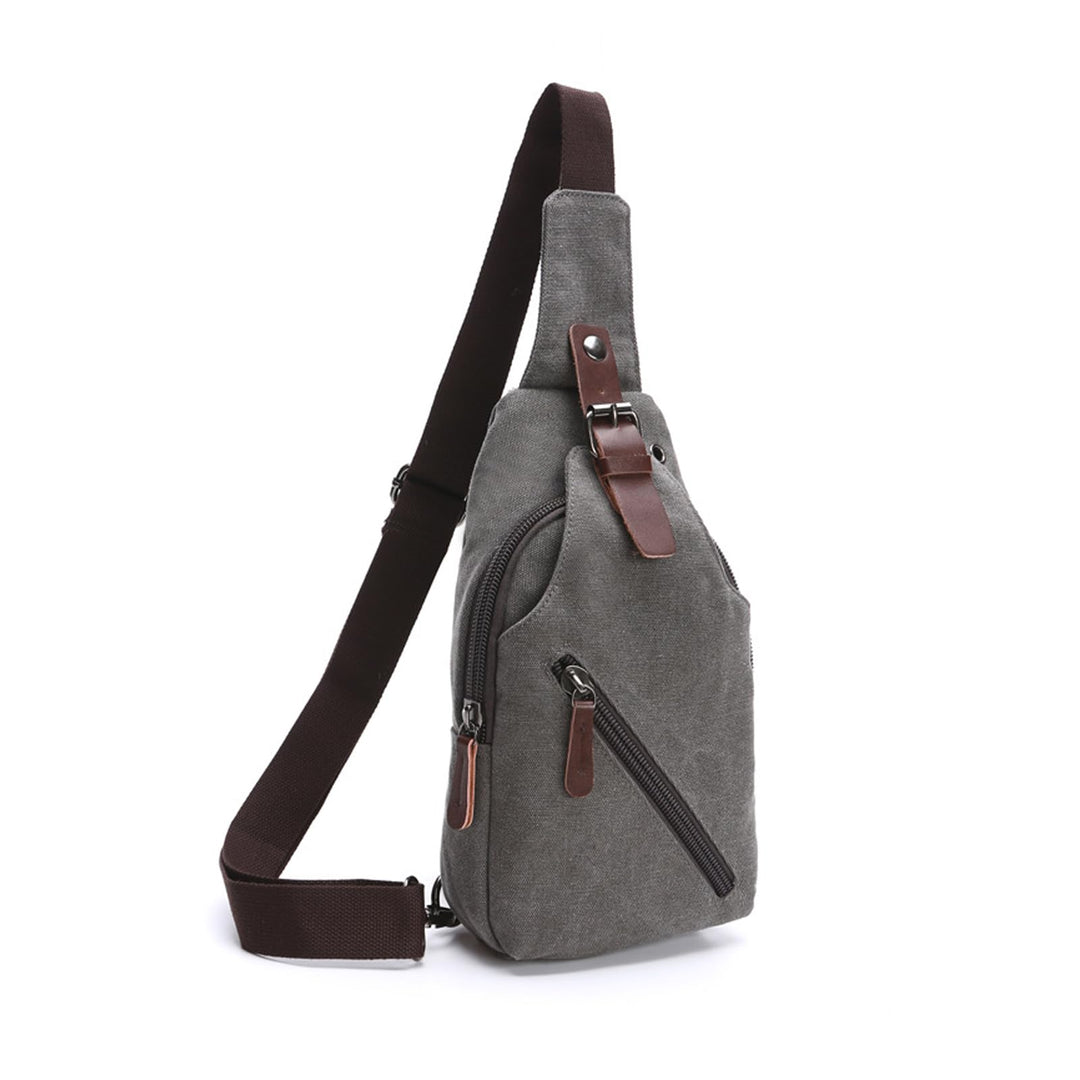 FANDARE Sling Bag mit Kopfhöreröffnung Studenten Party Outdoor Multifunktional Umhängetasche Damen/H