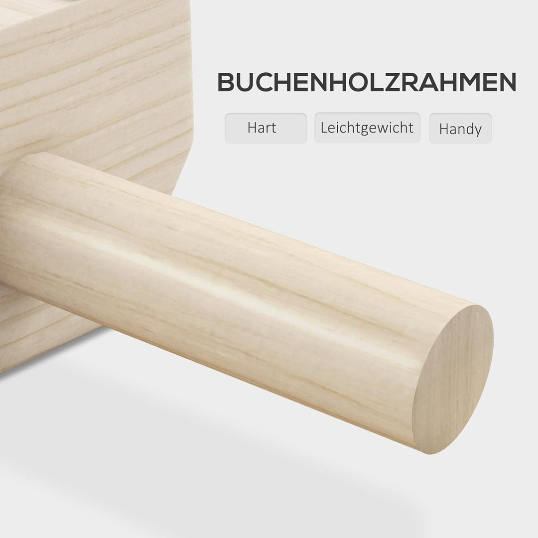 SPORTNOW 2er-Set Liegestützgriffe rutschfest Push Up Griffe aus Holz Parallettes Liegestützen für Mu