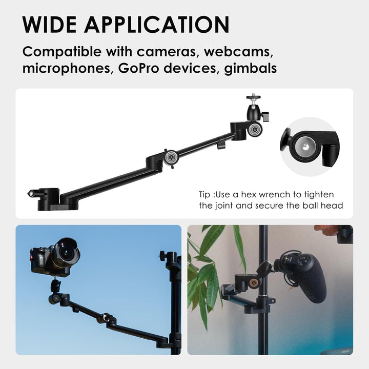 TARION Titanrig Arm Module Z: Kamera Tischstativ Overhead Stativ Tischhalterung Klemmstativ Flexibel