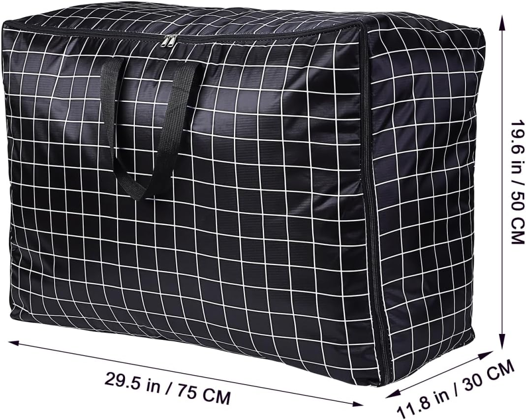 Amosfun Grosse Aufbewahrungstaschen aus Oxford Gewebe 75x50x30cm mit Reissverschluss und Griffen – 2