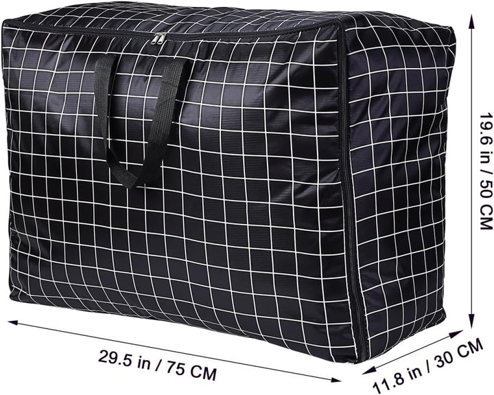 Amosfun Grosse Aufbewahrungstaschen aus Oxford Gewebe 75x50x30cm mit Reissverschluss und Griffen – 2