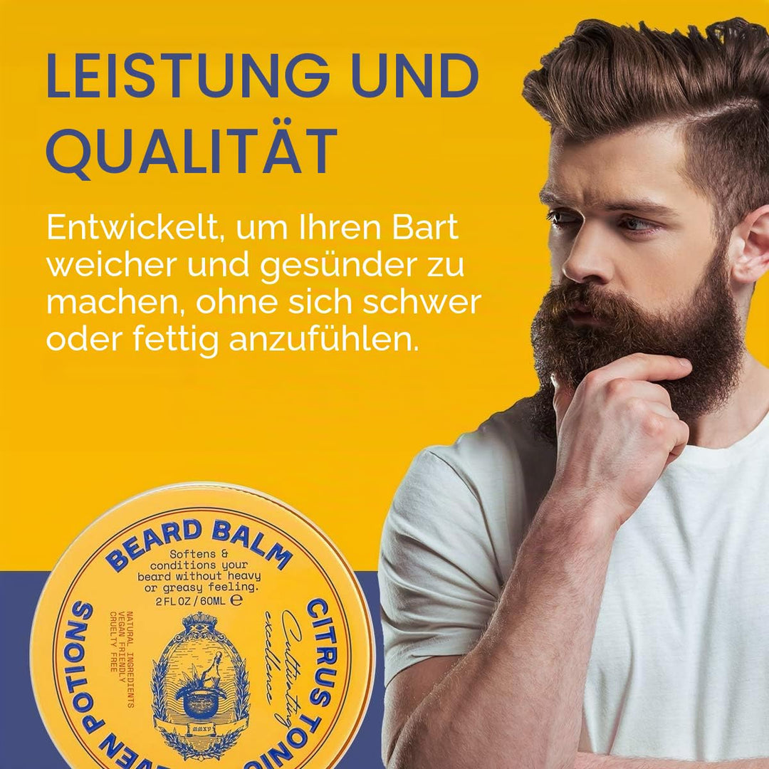 Seven Potions Bartbalsam für Männer — Bart Conditioner und Softener zum vitalisieren von Haut, Haar