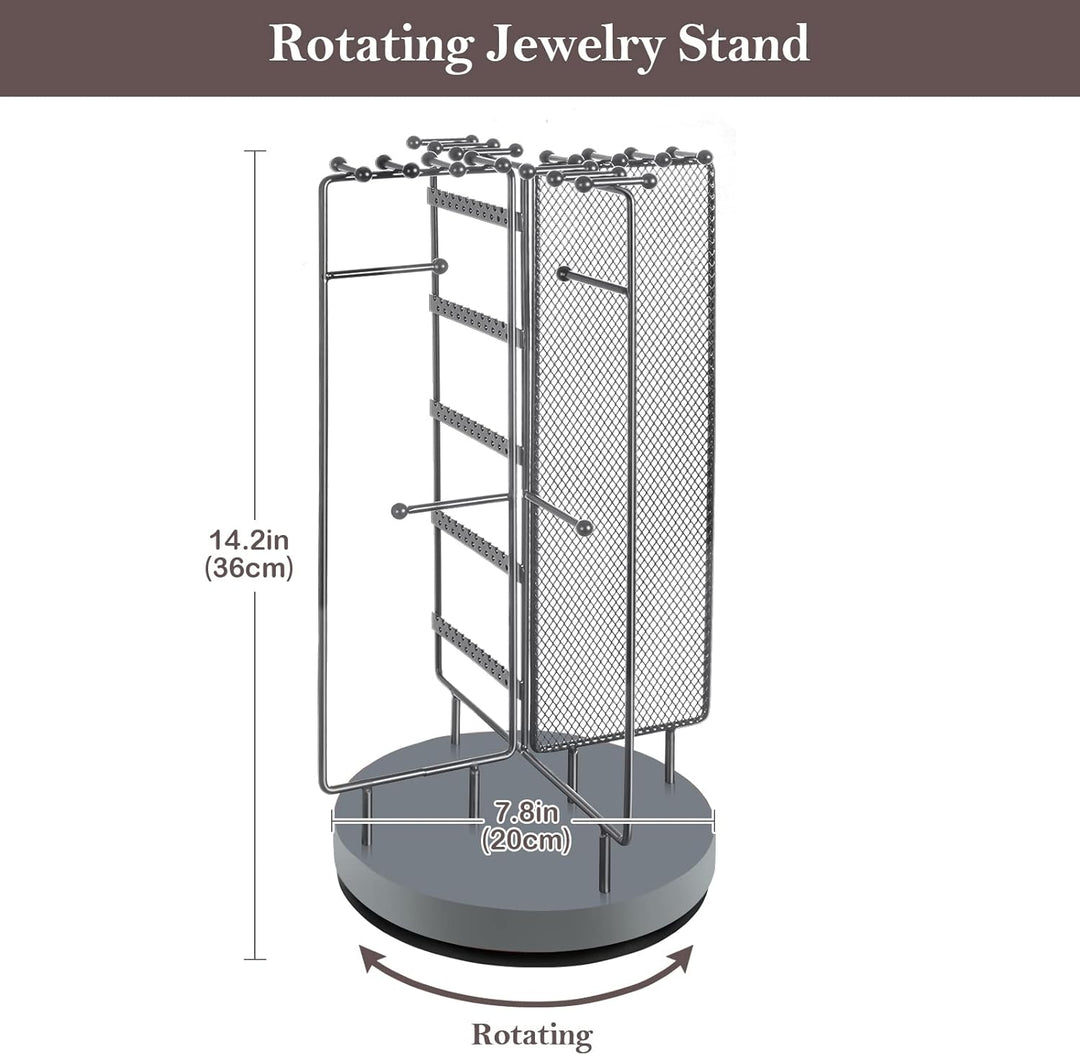 ProCase Schmuckständer Drehbarer Schmuckhalter Schmuckbaum Schmuckstander Jewelry Stand für Ohrring