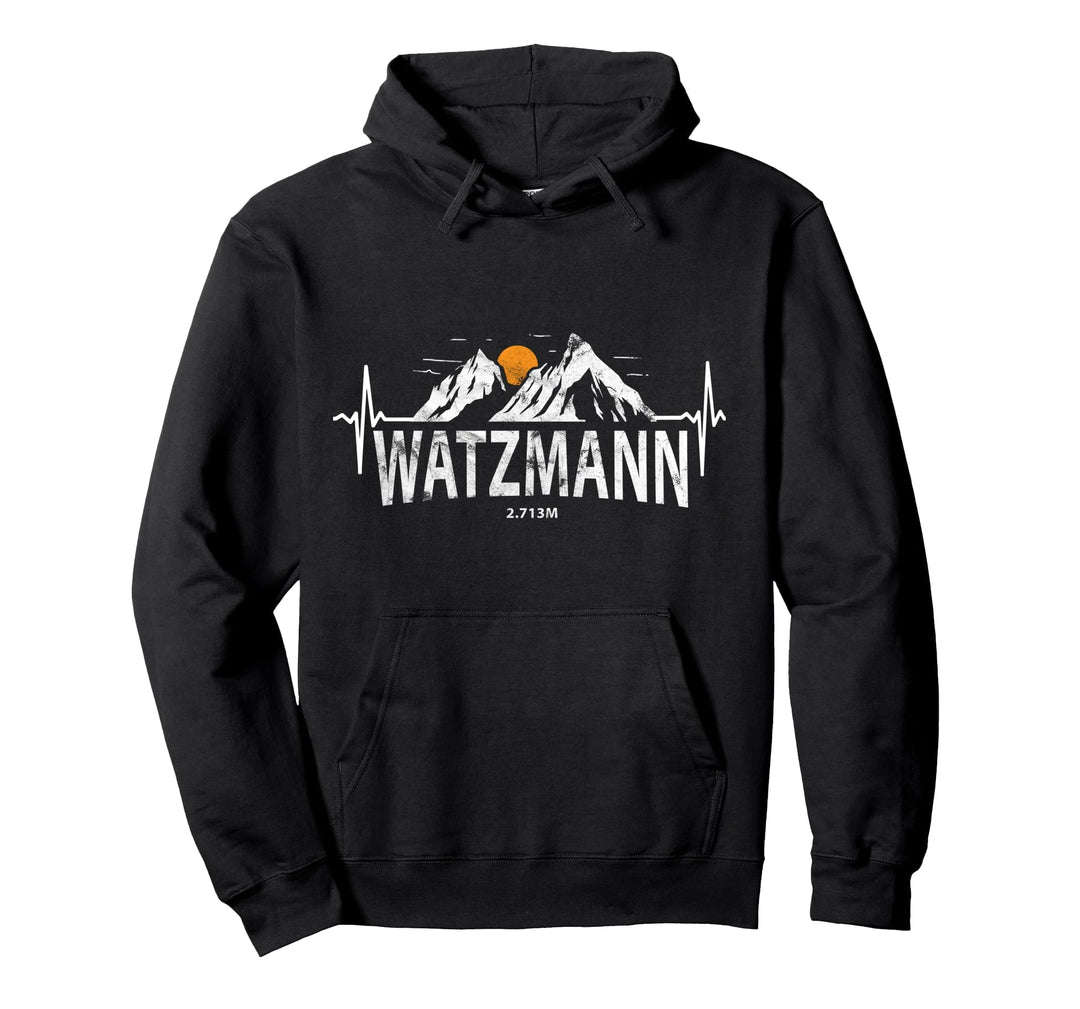 Watzmann 2713 Watzmannmassiv Bayern Berchtes-Gaden Herzschla Pullover Hoodie