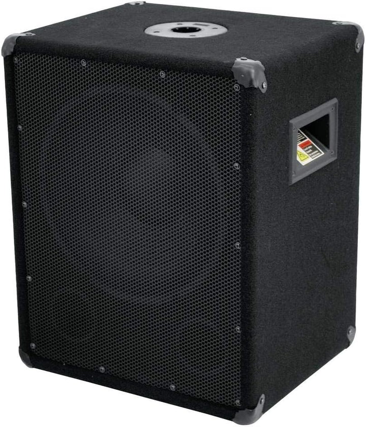 OMNITRONIC BX-1250 Subwoofer 600W | 12" Subwoofer mit 600 Watt Leistung