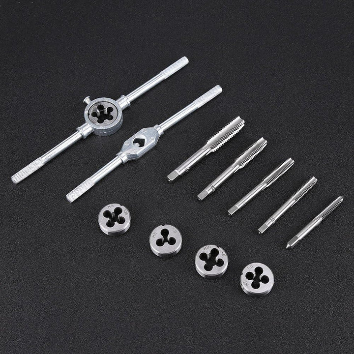Gewindeschneider Gewindebohrer Set Schraubenschlüssel M6 M7 M8 M10 M12 Matrizen Handwerkzeugsatz für