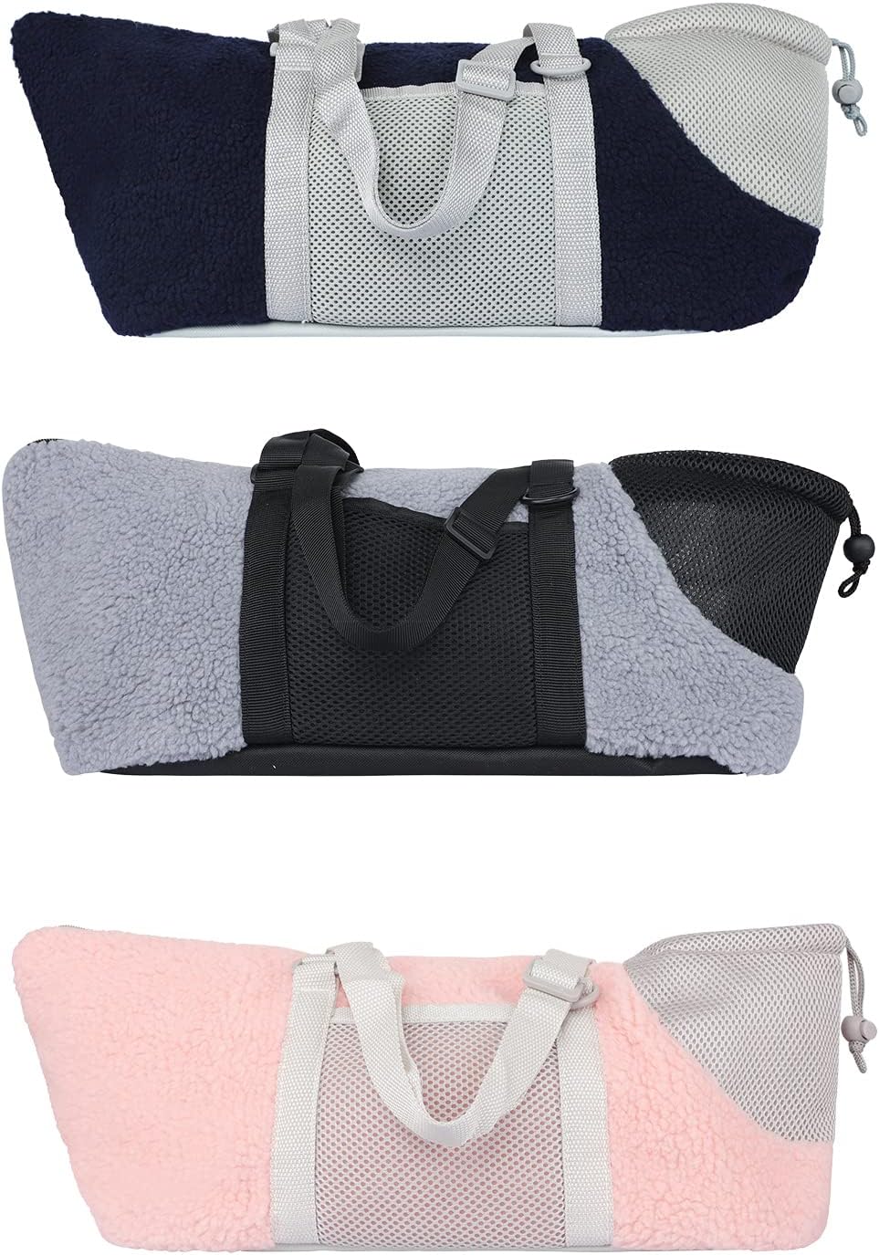 Hundetragetasche mit verstellbarem Schultergurt Hundetasche Winter Warm Umhängetasche Haustiere Falt
