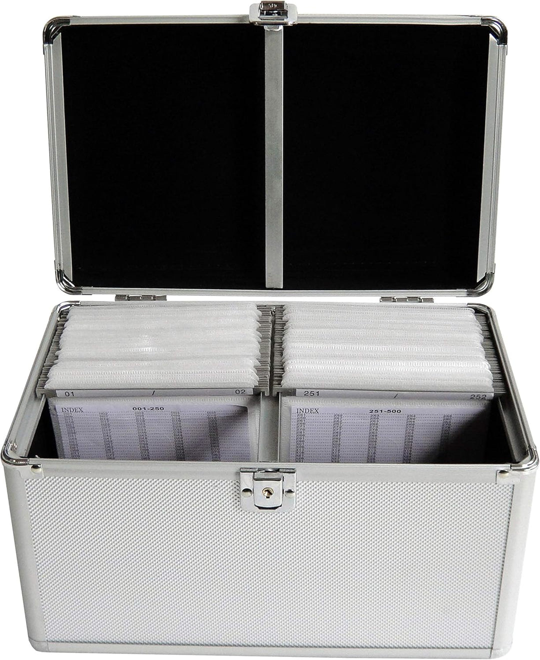 MediaRange CD Koffer 200 CDs/DVDs/Blu-Rays Aluminium Silber 1 St. (B x H x T) 301 x 180 x 190mm BOX7