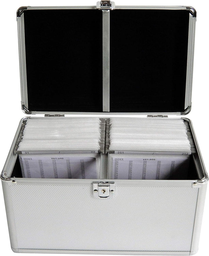 MediaRange CD Koffer 200 CDs/DVDs/Blu-Rays Aluminium Silber 1 St. (B x H x T) 301 x 180 x 190mm BOX7