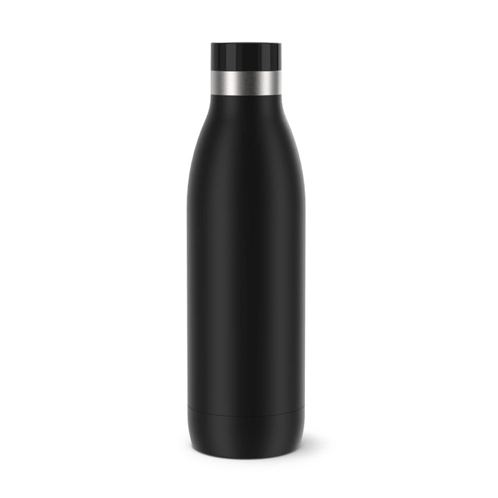 Emsa Bludrop Isolier-Trinkflasche, 0,7 Liter, 100% dicht, Quick-Press Verschluss, Ergonomischer 360°